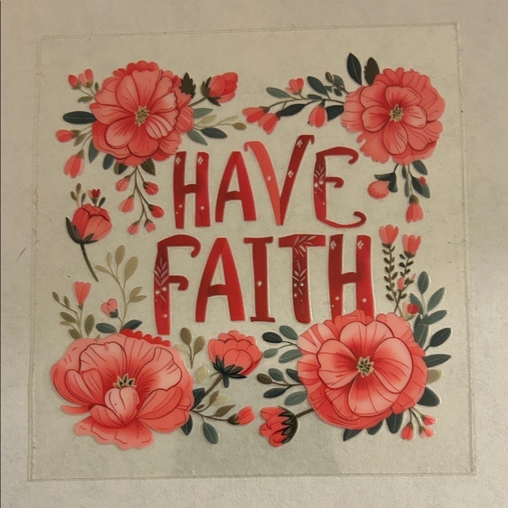 Have Faith Cup Decal D26